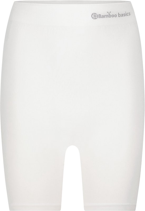 Bamboo Basics Biker Short Dames Naadloos Suze - Witte Korte Legging Dames - Maat M - Bamboe Bikershort Dames - Lange Onderbroek Dames — afbeelding 4