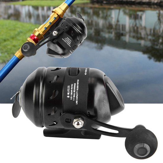 Dailygoods - Visserij-reel - Casting Spinning Reel - Zwart - Gesloten Vismolen - Geschikt voor Zee en Zoetwater Vissen - Lichtgewicht en Duurzaam van Dailygoods — afbeelding 2