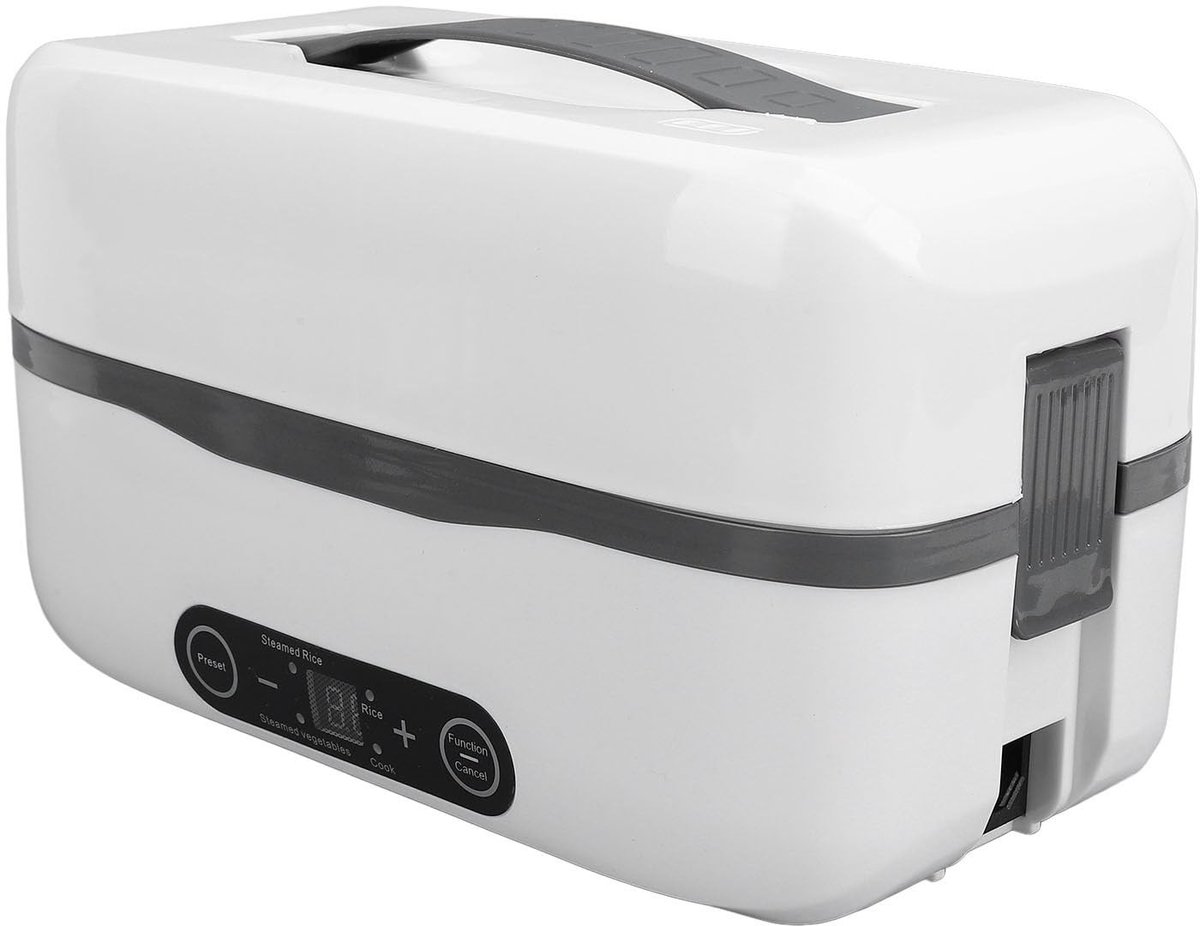 Dailygoody - Elektrische Lunchbox - Voedselverwarmer - Multifunctioneel - 2 Compartimenten - Draagbare Lunchbox - Auto en Werk - Voor Volwassenen