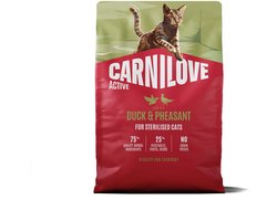 Carnilove active adult sterilised all breeds duck / pheasant
