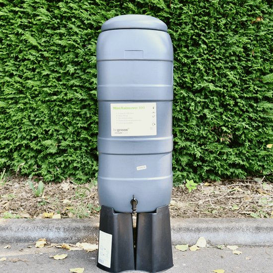 Harcostar - Regenton Rainsaver - Antraciet 100 L + Voet + Vulautomaat