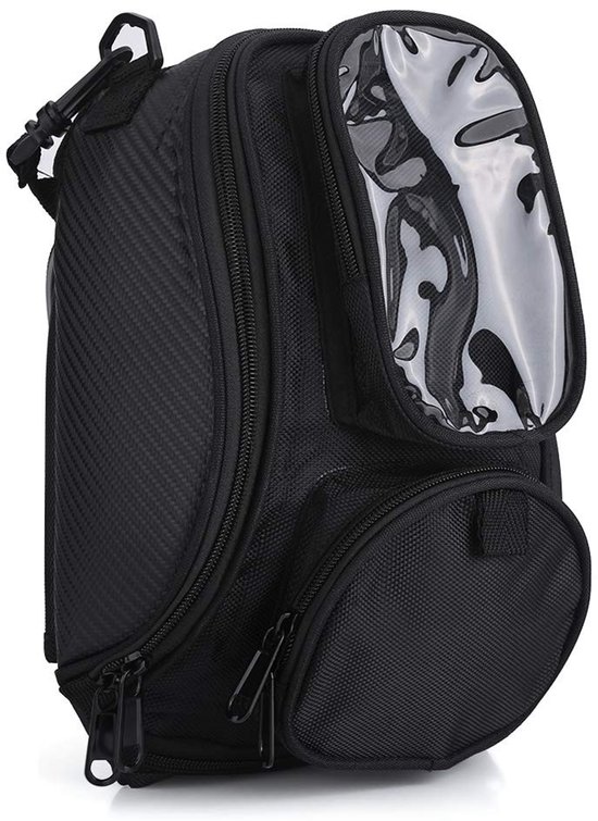 Dailygoody - Motortas - Waterdichte Motor Tanktas - Zwart - Magnetische Motor Accessoire - Geschikt voor Motorrijden - Universele Motor Tas