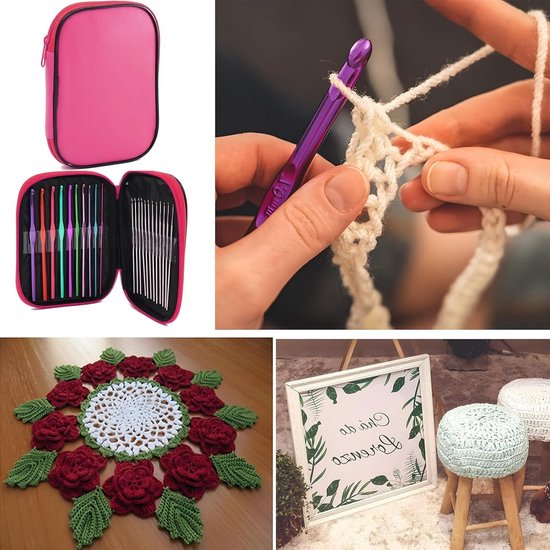 Complete haaknaaldset voor haken, breien en creatieve projecten - Perfect voor beginners en gevorderden — afbeelding 4