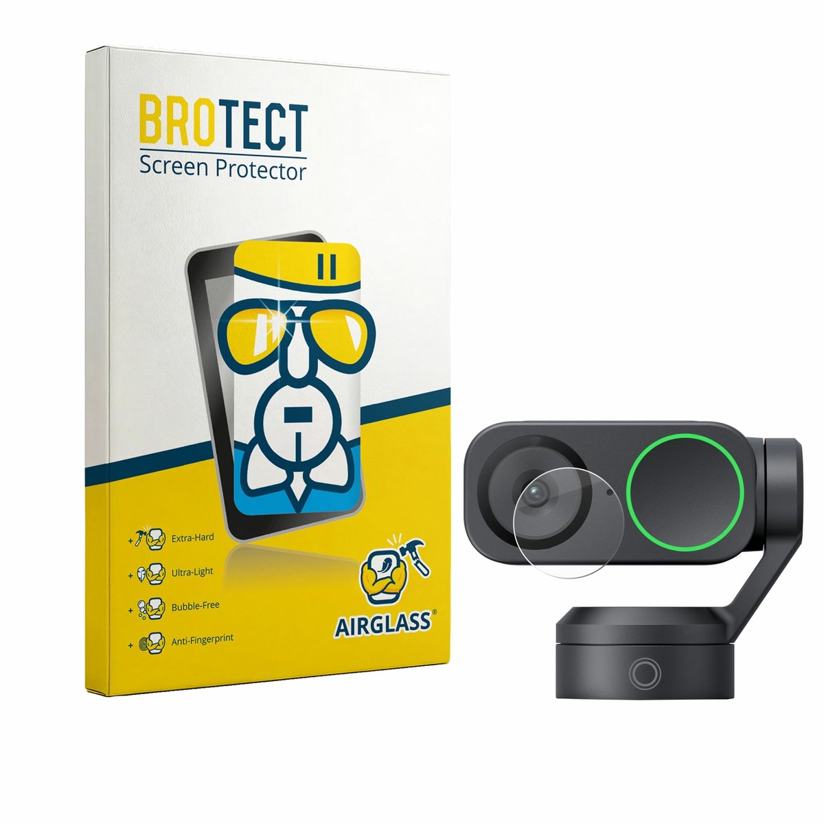 Screenprotector voor Insta360 Link 2 (Lens) Beschermglas transparant