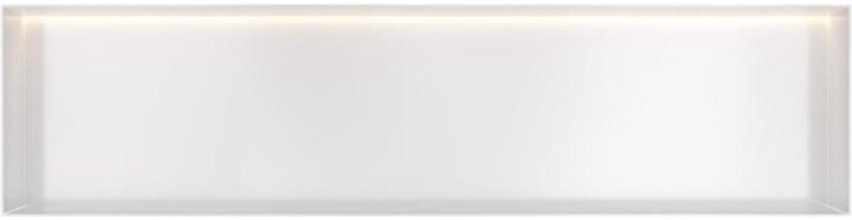 Hotbath &More Inbouwnis - 30 x 120 x 10 cm - Frameless - met LED-verlichting - Mat Wit