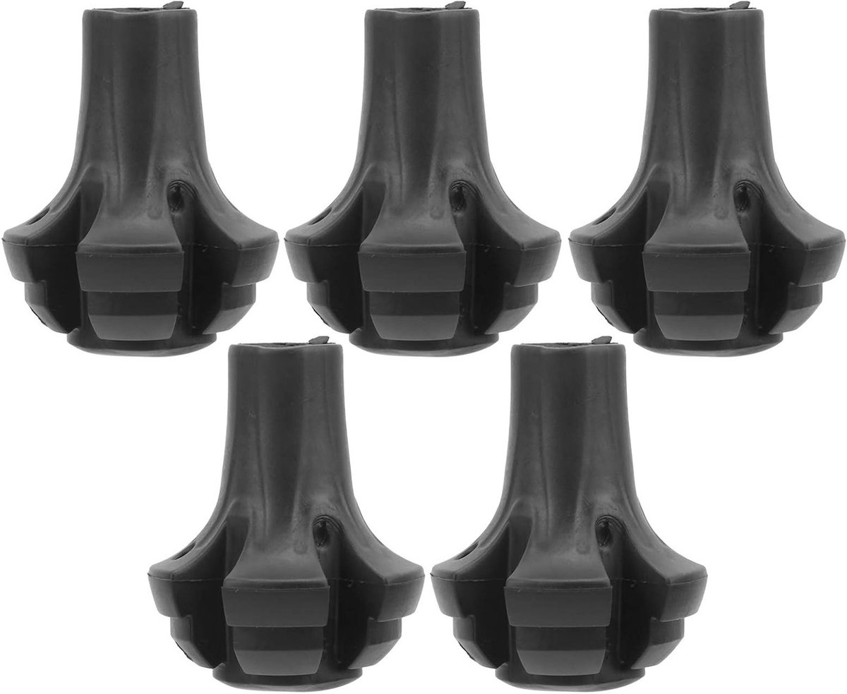 5-delige set voor bescherming van stokken, antislip puntbescherming voor trekkingstokken, duurzame gripaccessoires voor klimmen en wandelen
