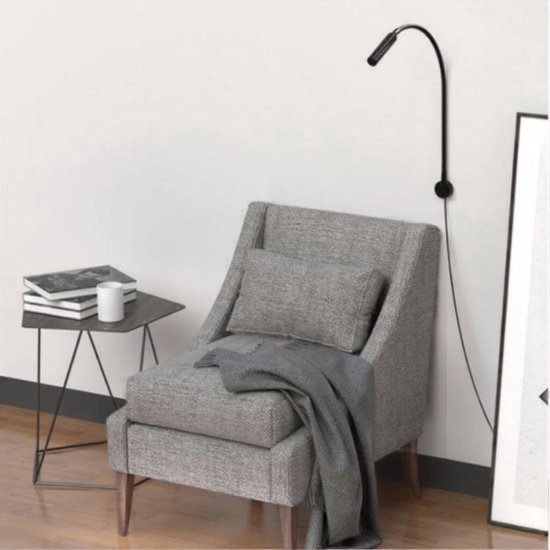 MRKK® Bedlampjes Hoofdbord - Leeslampjes met Meerdere Standen - Bedlamp Slaapkamer Volwassenen - Zwart van Merkloos — afbeelding 4