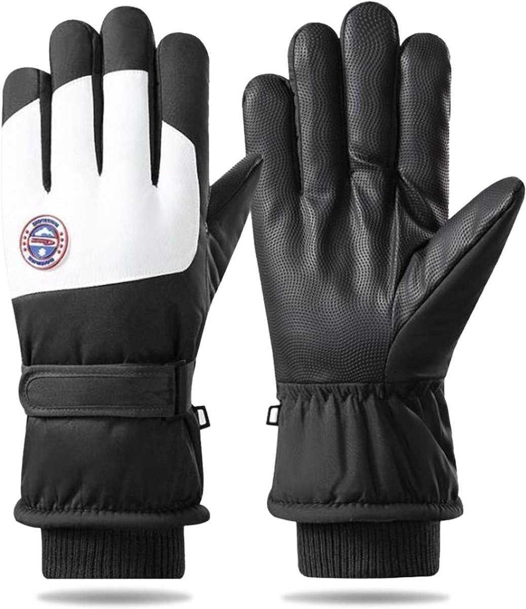Winddichte en Waterdichte Ski Handschoenen voor Heren met Fleece Voering - Ideaal voor Skiën, Snowboarden en Buitenactiviteiten