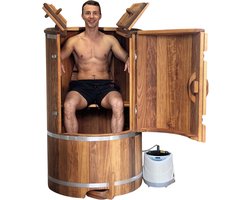 Relif™ Stoomsauna - Stoomcabine - thuissauna - compacte sauna - tot 215 cm - 2 kW stoomgenerator