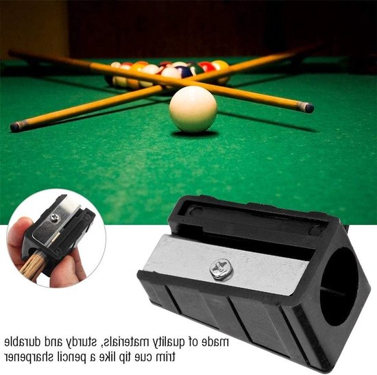 Dailygoods - Billard Queue Tipp Trimmer - Cue Tip Reparatie - Compact en Gebruiksvriendelijk - Zwart - Billard Accessoire - Voor Pool en Snooker van Dailygoods — afbeelding 5