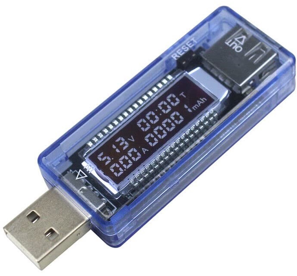 Dailygoody - Multifunctionele USB-oplader - Spanningsmeter - Handig voor dagelijks gebruik - Compact formaat - Ampèremeter - Accuraat meten van spanni