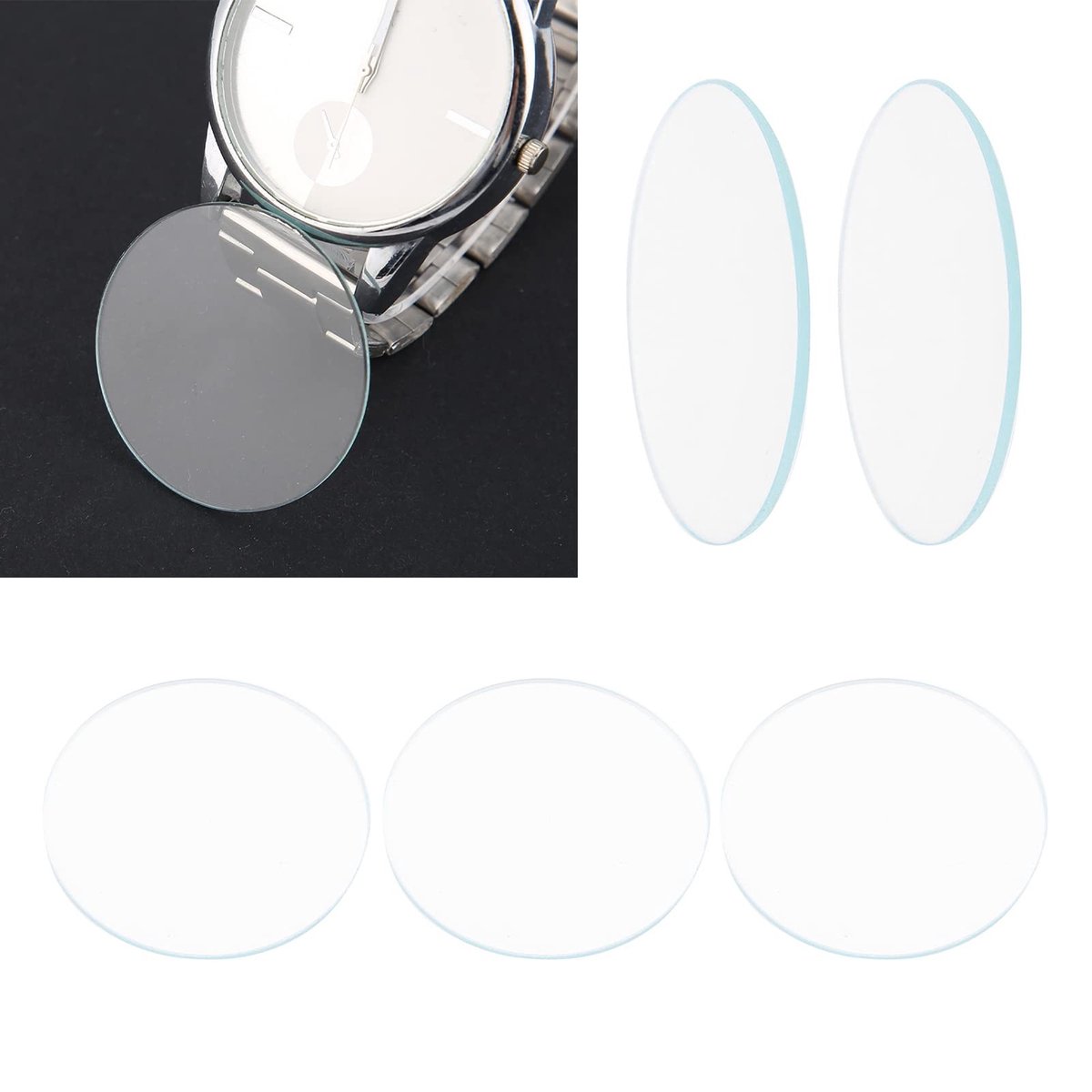 Dailygoody - Horlogeglas - Professionele Horloge Onderdelen - Krasbestendig en Corrosiebestendig - 39mm - Kristalhelder - Perfecte Vervanging - Geschi