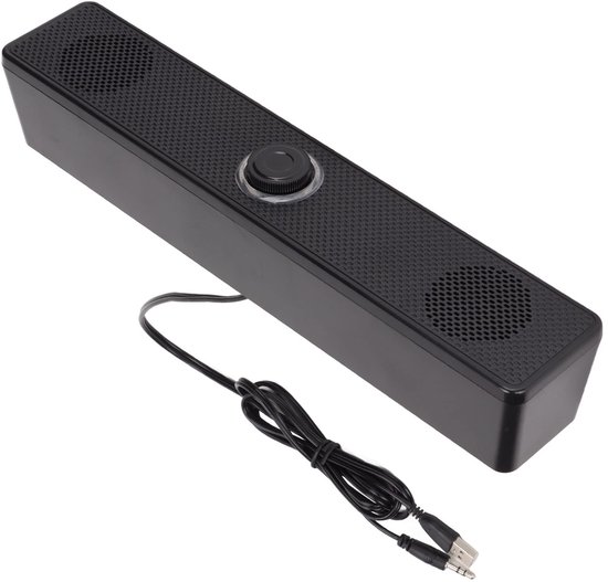 Allecto - Computer-soundbar - USB-aangedreven - Surround Sound - Zwart - Luidspreker voor pc - Geschikt voor laptop en tablet - 3,5 mm ingang van Merkloos — afbeelding 5