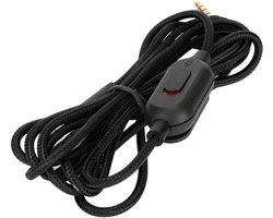 Dailygoody - Vervangende Audiokabel voor Logitech G Pro G Pro X G433 G233 met Volume- en Mute-functie - 200cm Zwart
