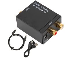 Digitale naar Analoge Audio Converter met Optische/Coaxiale Input tot 96kHz
