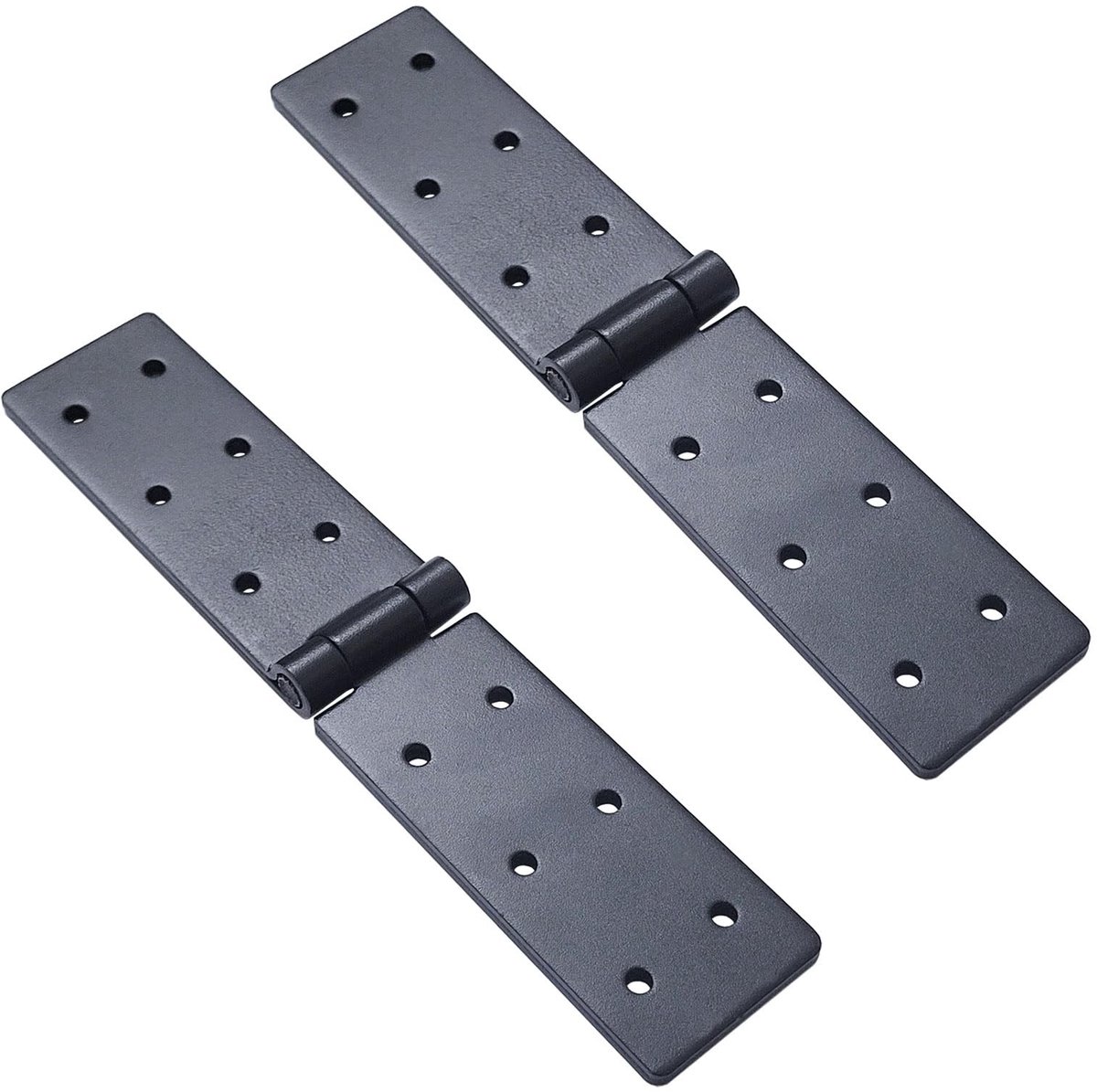Dailygoody - Verstelbare Deur Scharnieren - Heavy Duty Kwaliteit - Set van 2 - Geschikt voor Houten Hekken - Zwart - Duurzaamheid - Eenvoudige Montage