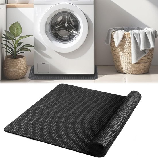 Anti-trillingsmat voor wasmachine en droger, waterdichte antislip vloerbescherming, geluidsreducerend en geschikt voor fitnessapparaten en koelkasten