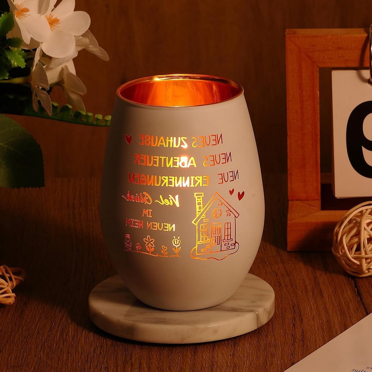 Stijlvolle Tealight Houder van Glas voor Verhuisgeschenken, Decoratieve Lantaarn voor Kaarsen en Thuisdecoratie — cadeau in Wonen & Interieur - foto 2