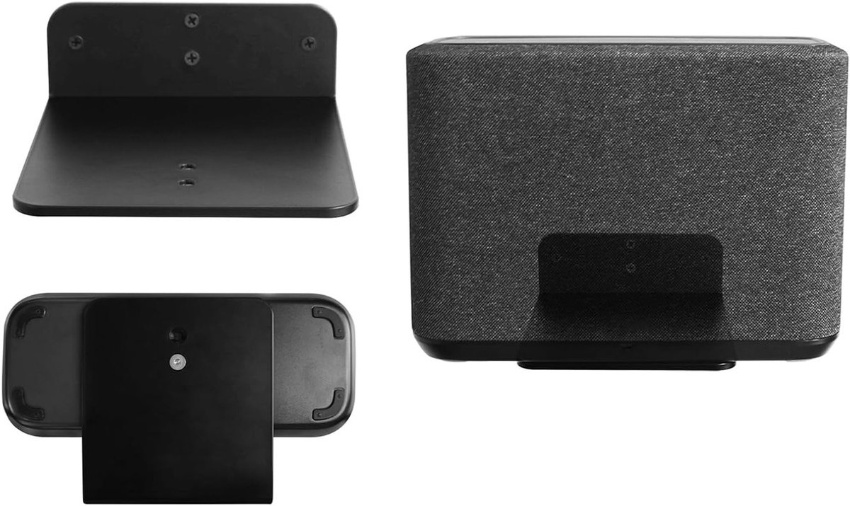 Muurbeugel voor Soundbar Geschikt voor Draadloze Speakers, Zwart, Stevig en Verstelbaar Design
