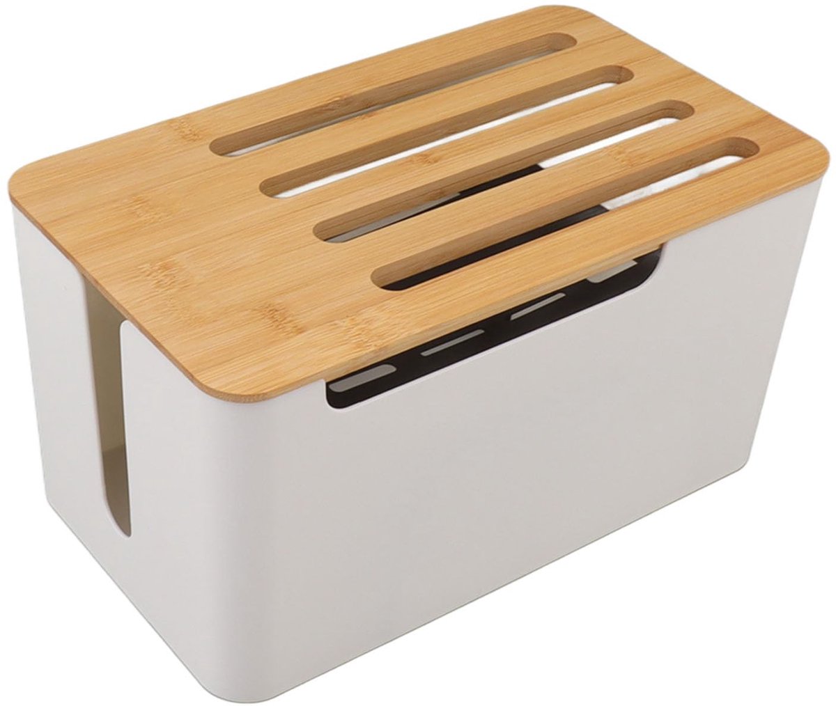 Dailygoody - Houten Router Opbergdoos - WiFi Box - Ruimtebesparend - Wandmontage - Kabelafdekking - Georganiseerd Stopcontact Beheer - Grote Ruimte