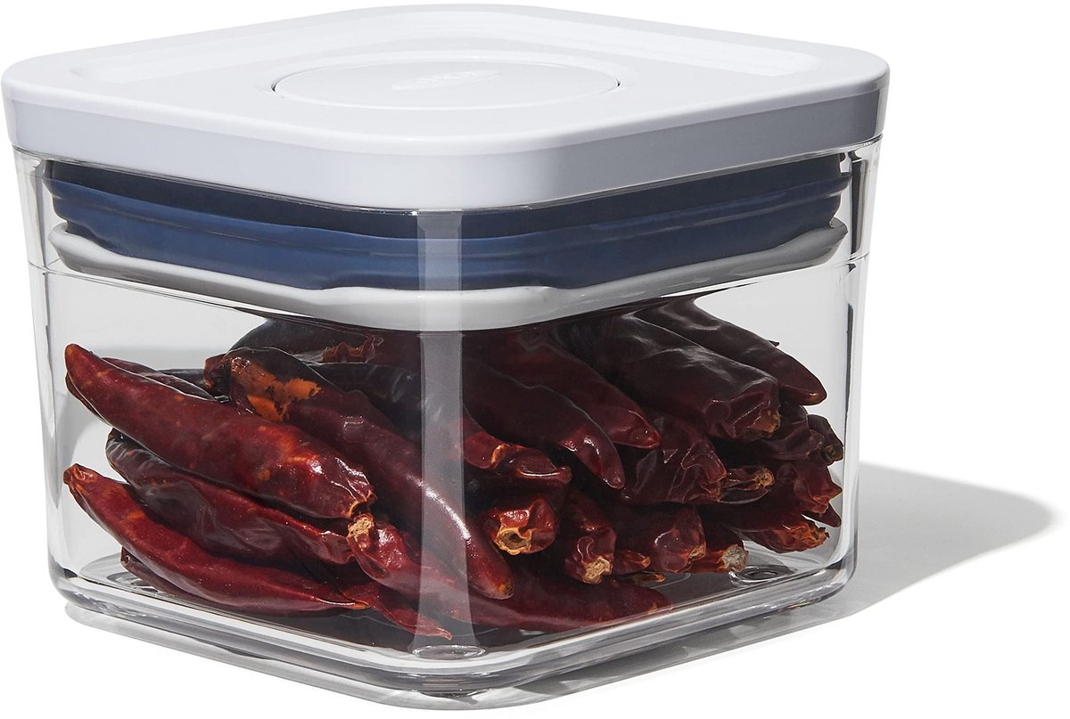 Dailygoody Container - Klein vierkant mini 0,4 l - Vaatwasserbestendig - Ideaal voor keukenopslag - Wit - Voedselbewaring - Handi...