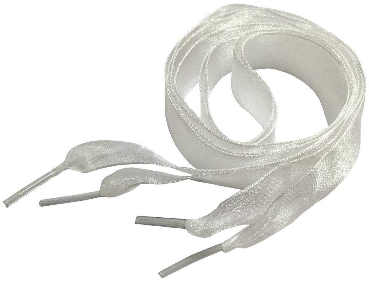 Dailygoody - Schoenveters - Transparante Linten - 2 cm breed - 80cm of 120cm - Stijlvol en Glanzend - Geschikt voor Dames - 20 Kleuren