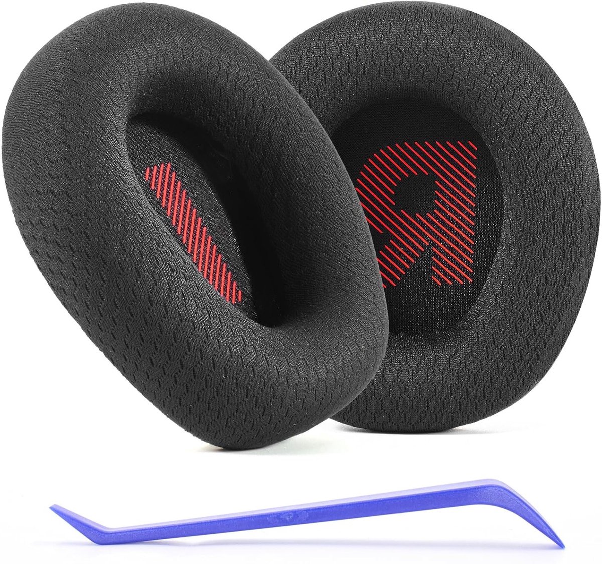 Vervangende Mesh Oorkussens voor JBL Quantum 100/100X/100P/100M2 en Quantum 350 Hoofdtelefoon - Comfort, Geluidsisolatie en Duurzaamheid (Zwart)