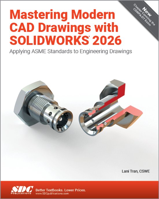 Mastering Modern CAD Drawings with SOLIDWORKS 2026 - cover