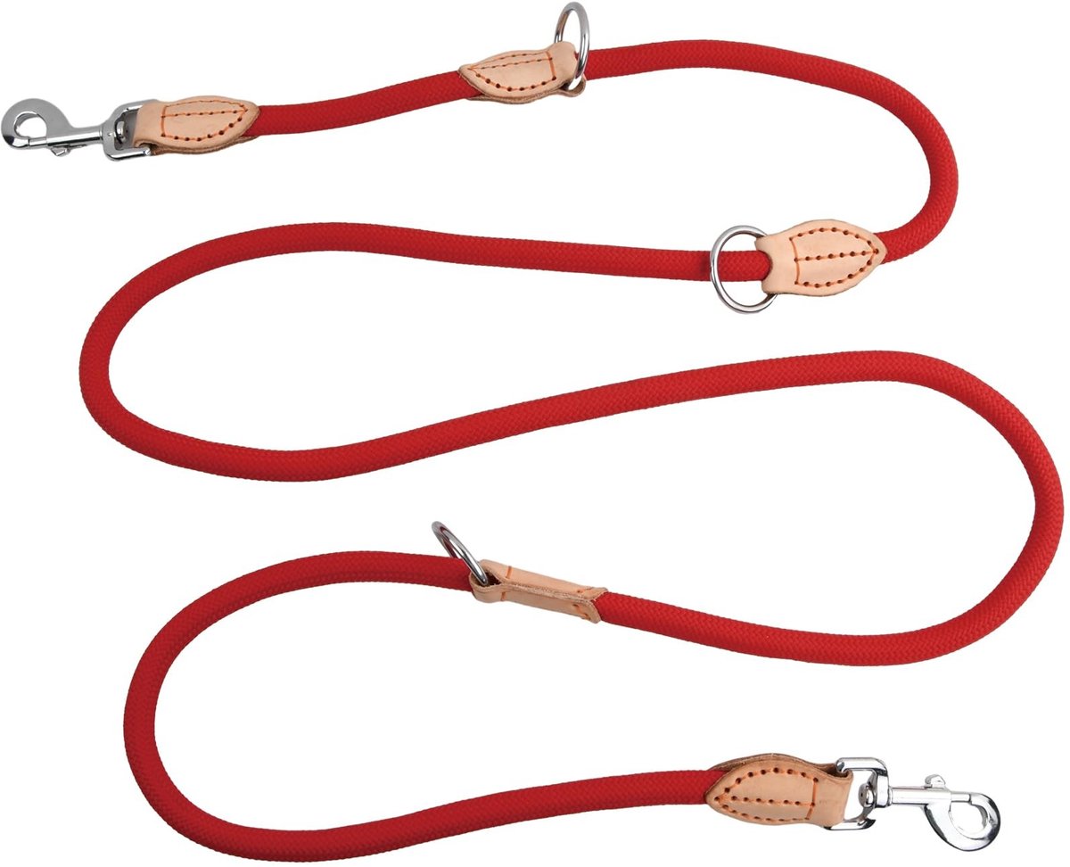 MTTProducts - Hondenriem - Dubbele hondenriem - Robuuste trainingsriem - 2 meter - Nylon hondenlead - Verstelbare oefenriem - Geschikt voor kleine, mid...