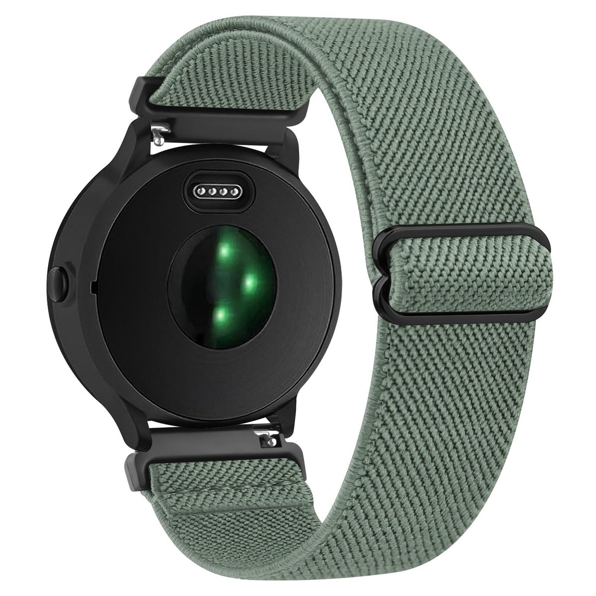 NTHProducts - Nylon Horlogeband - Verstelbaar - 18mm - Geschikt voor Garmin Venu 2S-Venu 3S-Vivoactive 4S - Duurzaam en comfortabel - Voor heren en dames