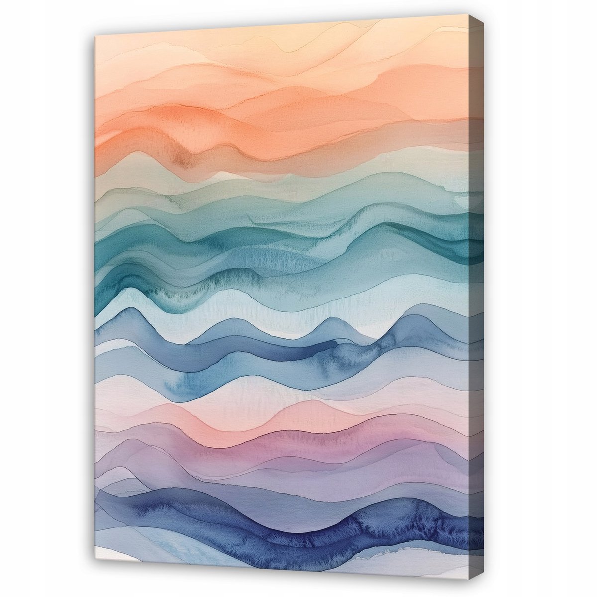 WALLARENA Schilderij op Canvas 30x40 cm - Schilderijen - Canvas schilderij - Abstractie motif - Voor de slaapkamer van de salon - Op het doek kleurig