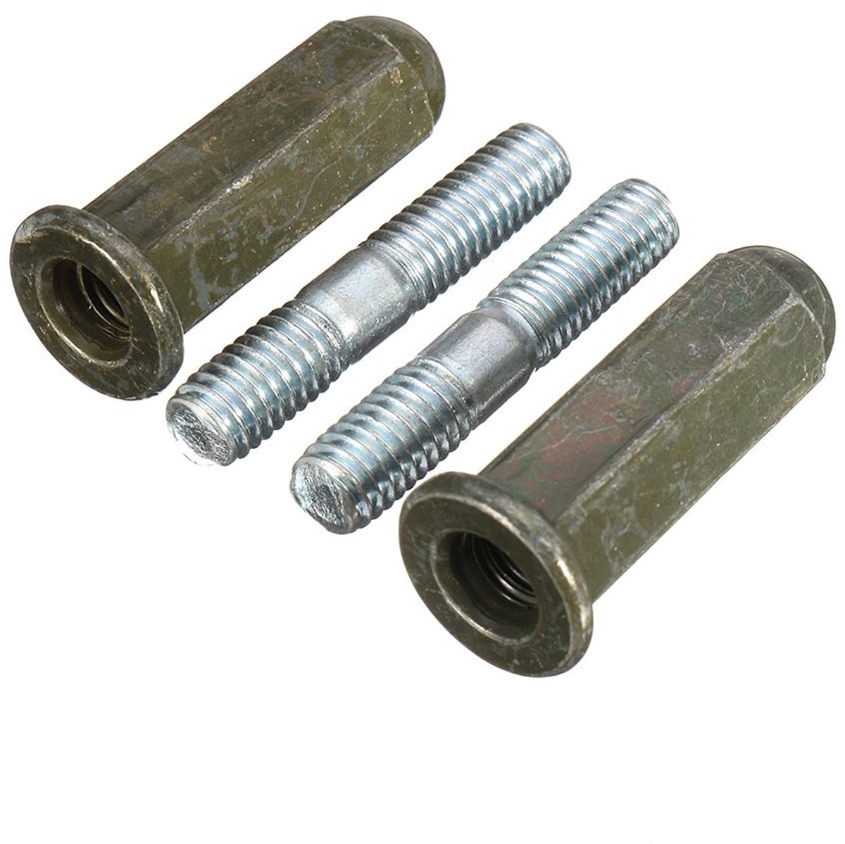 MTTProducts - Exhaust Pipe Nut Bolt Set - 110cc 125cc 140cc 160cc 200cc - Betrouwbare kwaliteit - Zwart - Universele pasvorm