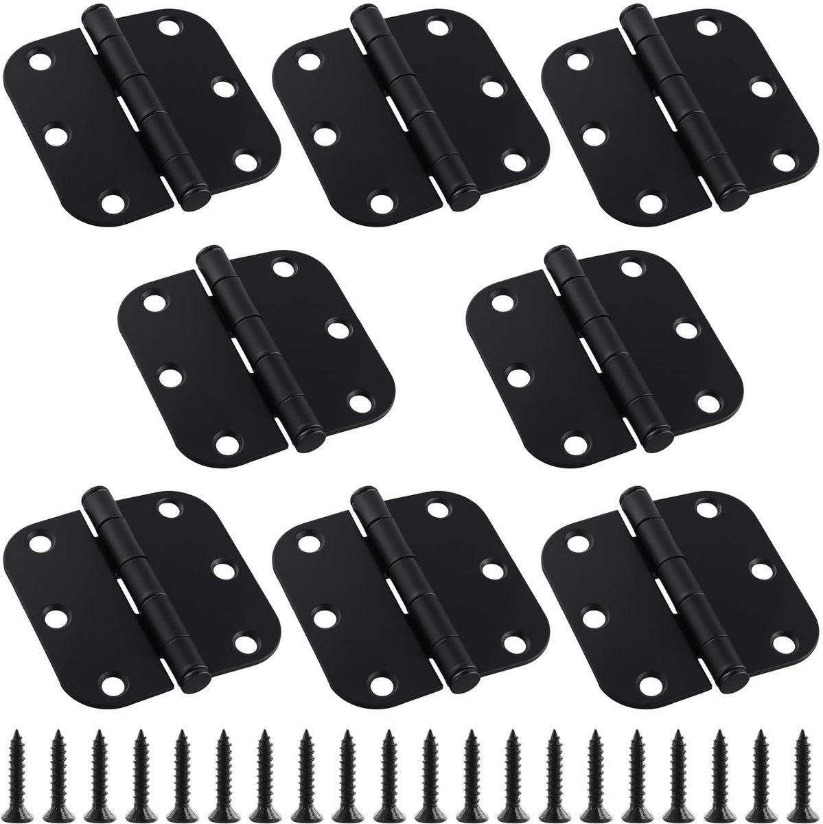 MTTProducts - Deur Hengen - Sterke Deur Hengen - Zwart - Meest veelzijdige Hingen - Geschikt voor Deuren en Ramen - 76mm