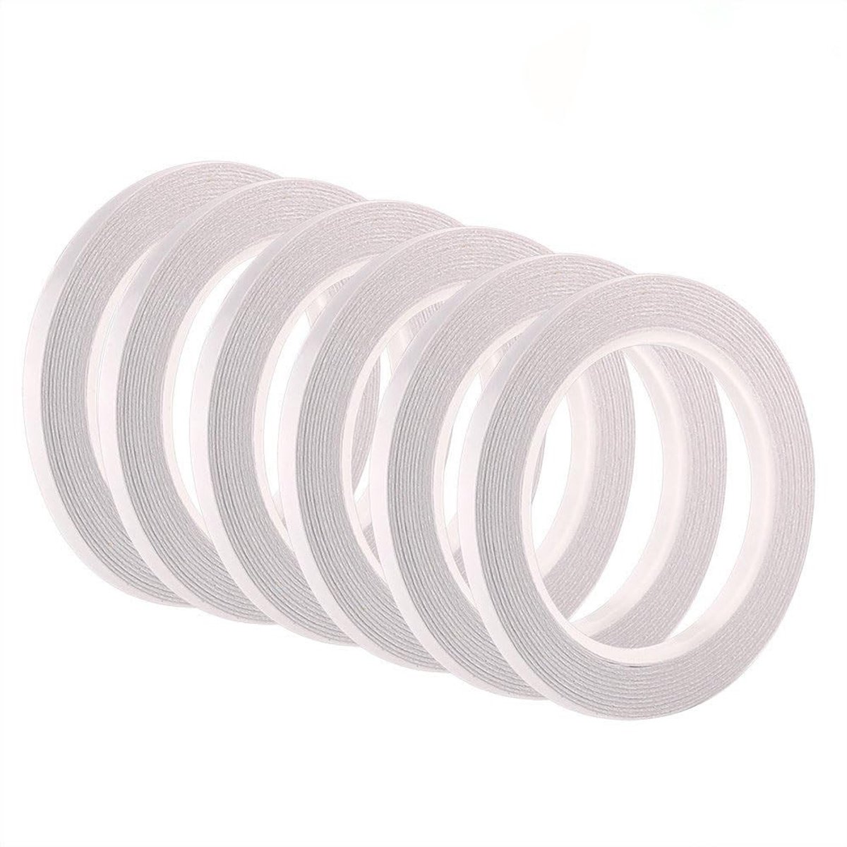 Allecto - Dubbelzijdige Tape - Zelfklevende Tape - 6 mm x 25 Meters - Perfect voor Creatief Werk - Ideaal voor Naaien - Geschikt voor Diversen Oppe...