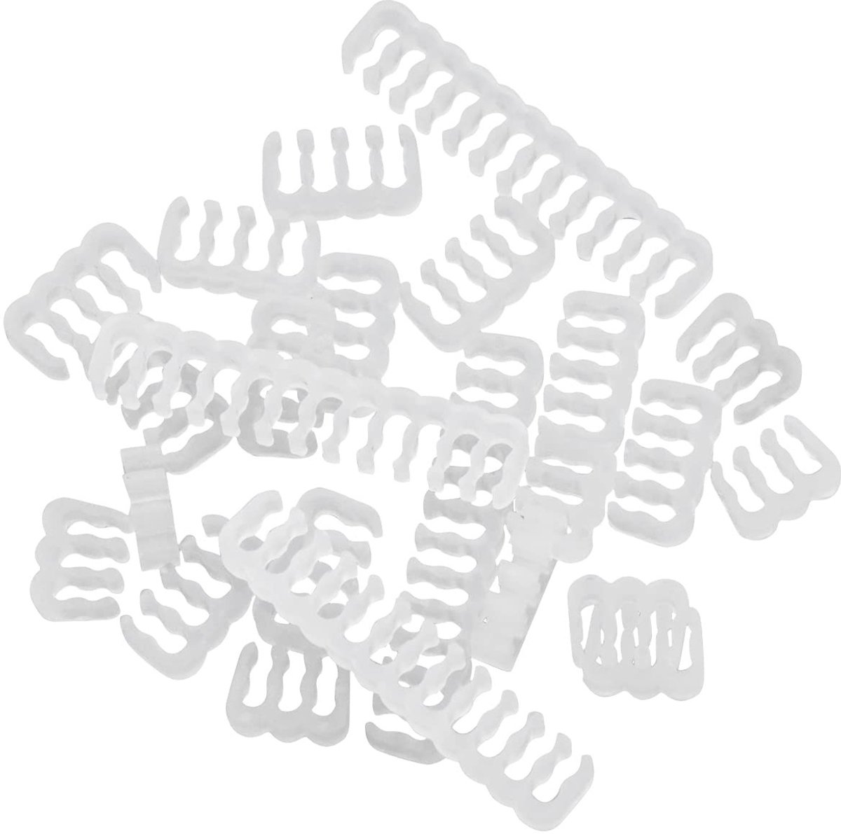 Allecto - Kabelorganizer - Kabelbeheer - Hoogwaardige kwaliteit - Zwart - Kabelkam - 24 stuks - Geschikt voor computer - 6 en 8-polen
