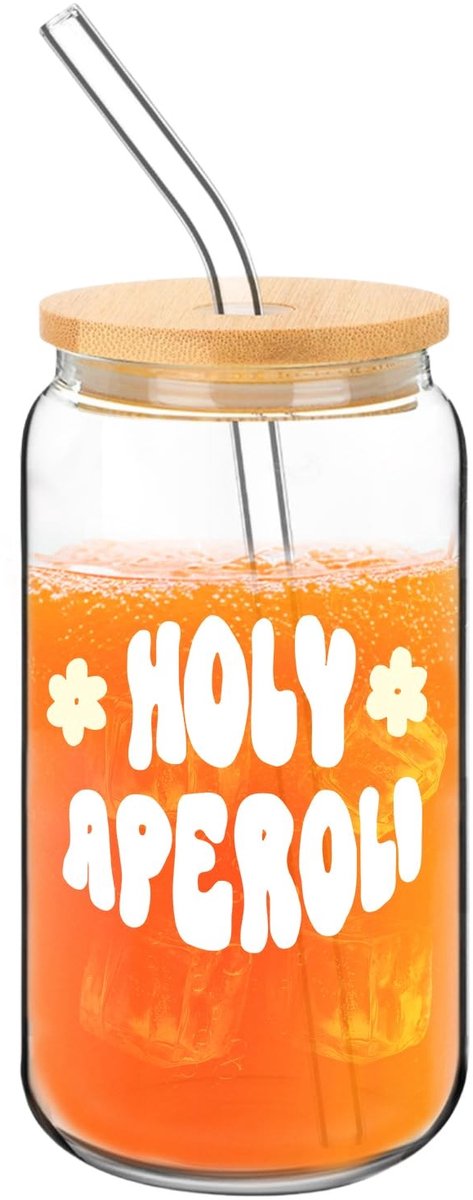 Allecto - Aperol Glazen - Aperol Spritz - Elegant Cocktail Genot - Set met Deksel en Rietje - Perfect voor Feestjes - Ideaal Cadeau voor Vrouwen