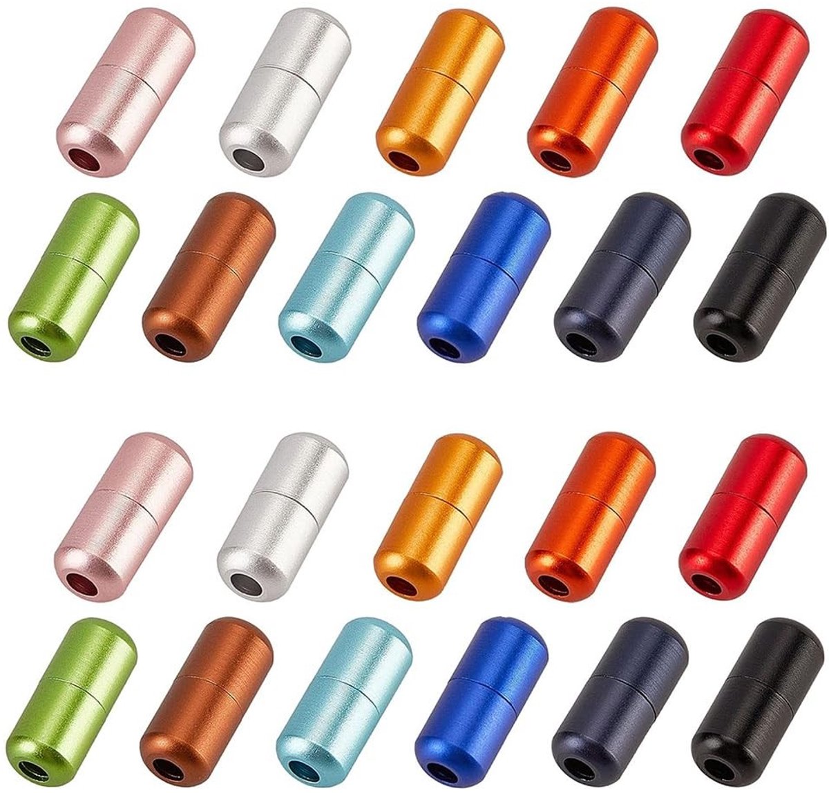 Allecto - Leren Veters - 22 Sets - Perfect voor Sneakers - 11 Kleuren - Veters zonder Knoop - Aluminium - Geschikt voor Wandelschoenen - Veters zon...