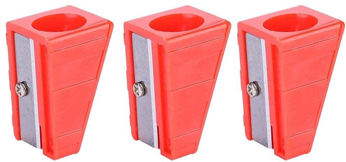 Allecto - Queue Tipp Trimmer - Billard Queue Tip Reparatie - Handzaam en Efficiënt - Rood - Voor Pool en Snooker - Professionele Kwaliteit - Inclus...
