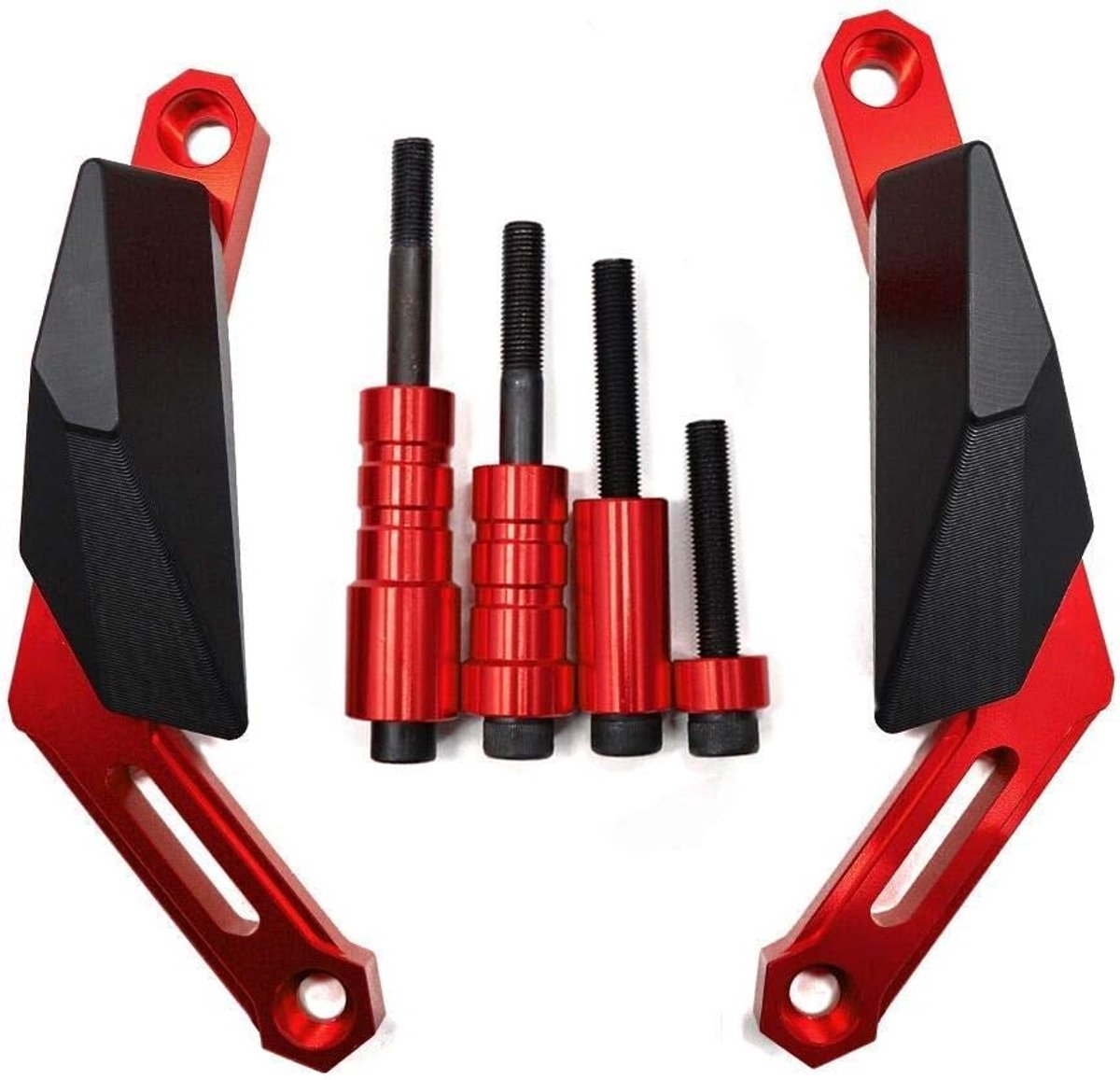 CNC Frame Sliders Valdoppen Motorfiets Beschermers Rood voor XSR900 MT-09 Tracer