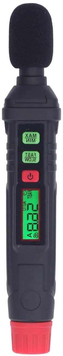 Geluidsniveaumeter - Decibelmeter Geluid - Akoestische Monitoring - Hoge Nauwkeurigheid - 30-130 dB - Zwart