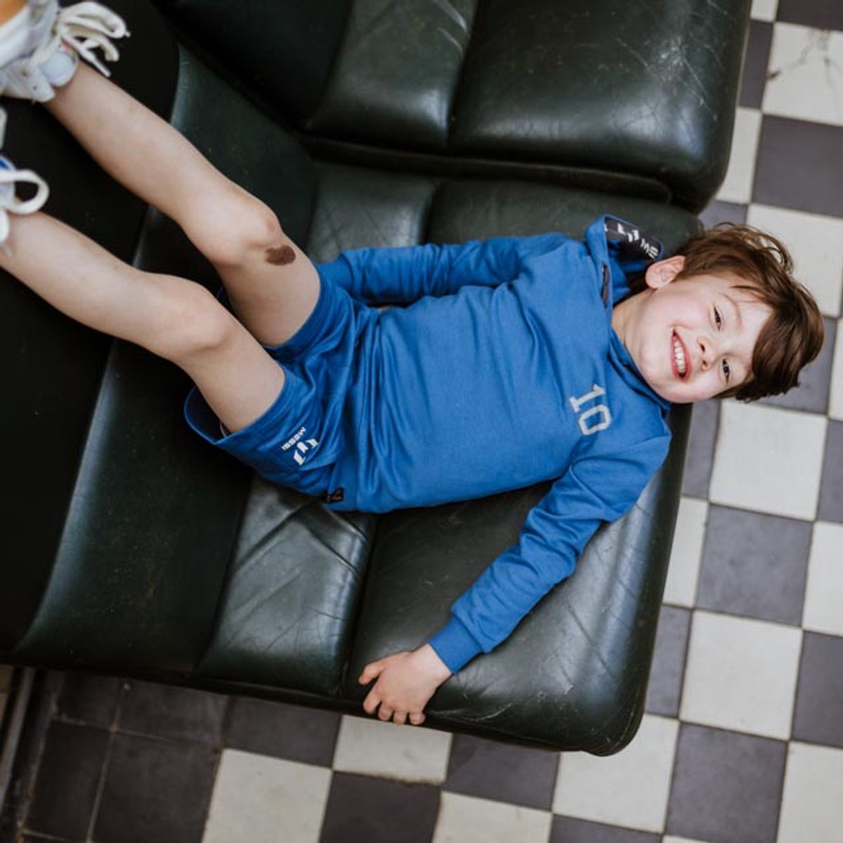 Messi nummer 10 hoodie blauw