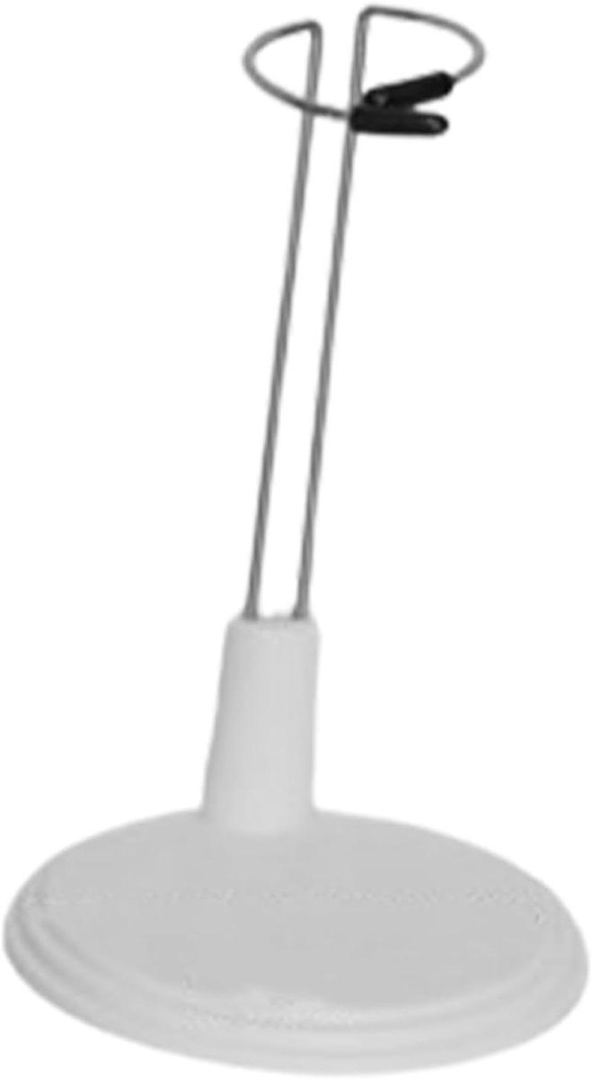 Poppen Standaard - Display Houder - Poppen Presenteren - Antislip Ontwerp - 12-14 cm - Wit