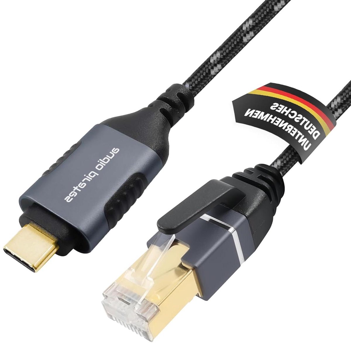 Ethernet Adapter Kabel - Netwerk Adapter - Stabiele Internetverbinding - Plug and Play - 0.5 Meter - Grijs Zwart