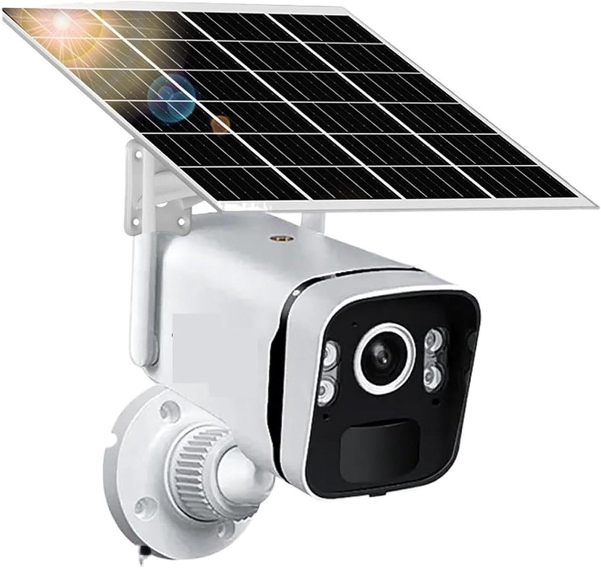 Beveiligingscamera Buiten - IP Camera Solar - Huisbewaking - 5MP HD Kleuren Nachtzicht - 9600mAh Batterij - Zwart