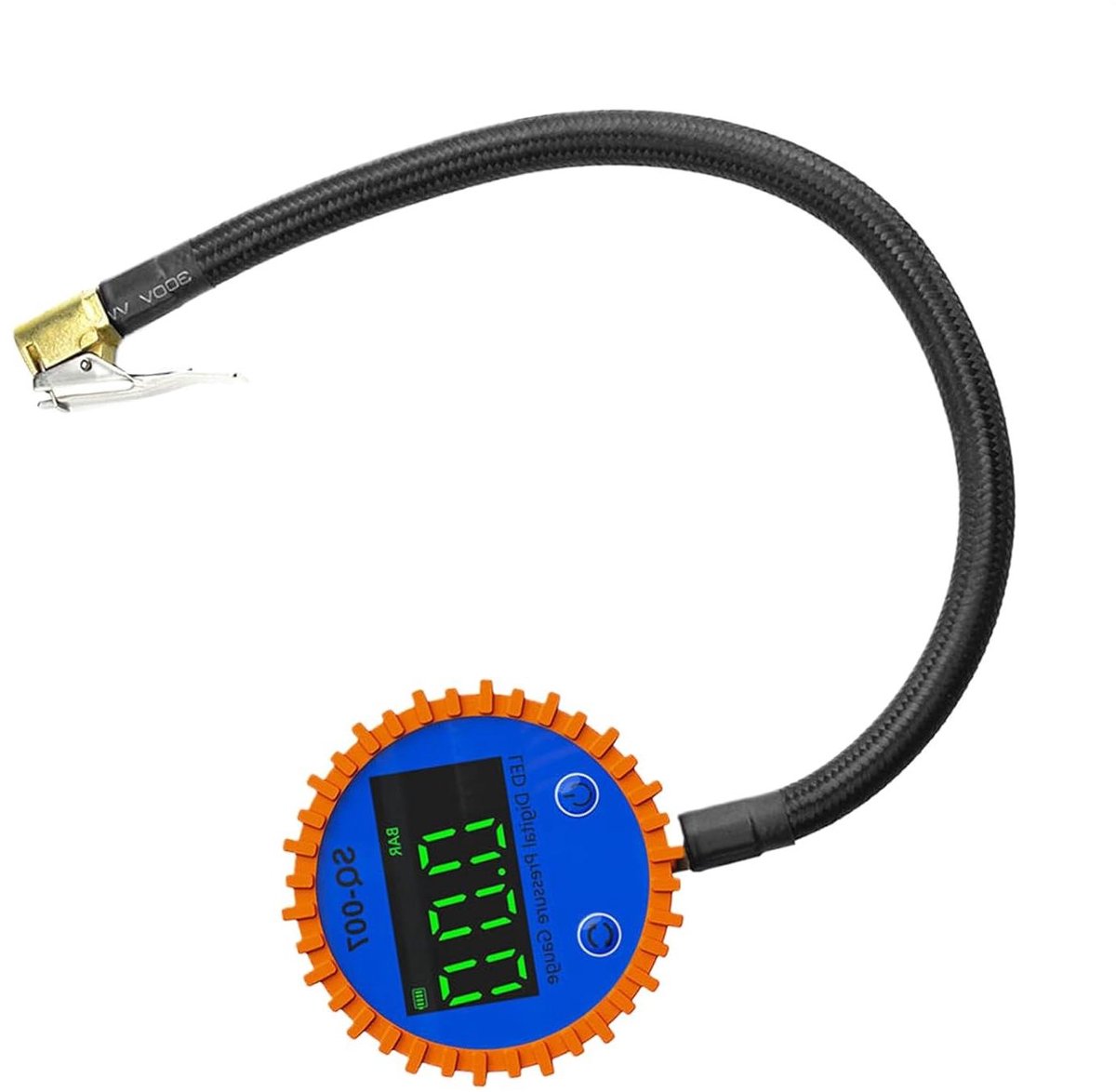 Bandendrukmeter Digitaal - Luchtmeter Banden - Bandenspanning Controleren - Hoge Precisie 0-255PSI - Met Pompfunctie - Zwart