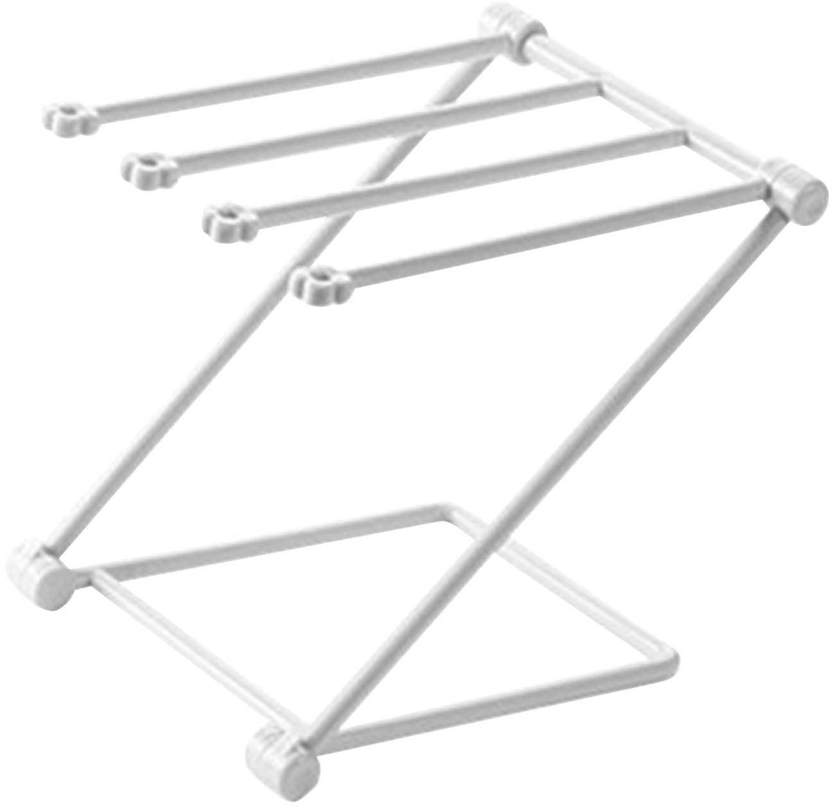Cosensi- Theedoekhouder Opvouwbaar - Keukenrek Hangend - Multifunctioneel - Droogrek - Lichtgrijs - Duurzaam Ontwerp