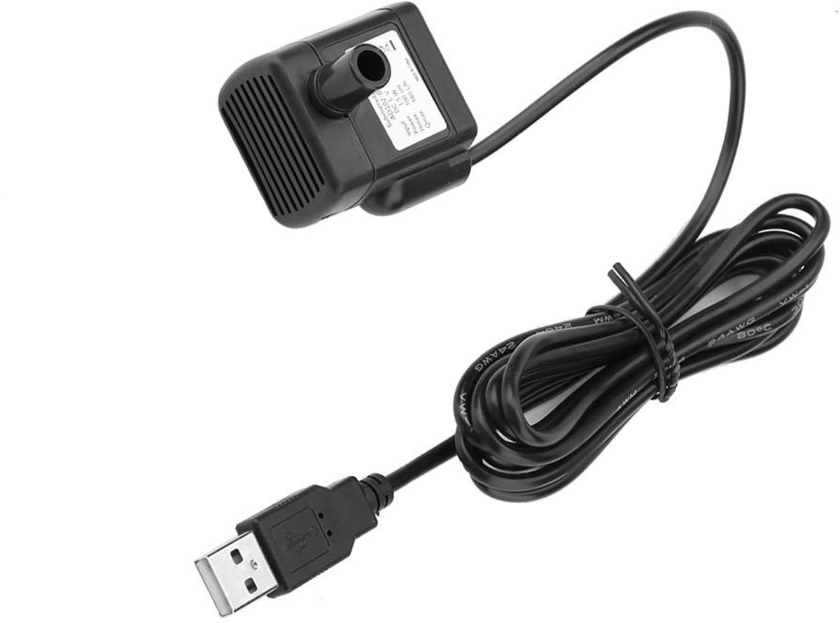 Cosensi - Mini waterpomp - waterpomp voor aquarium - dompelpomp - ultra stille circulatiepomp - 5V 1.5W vermogen