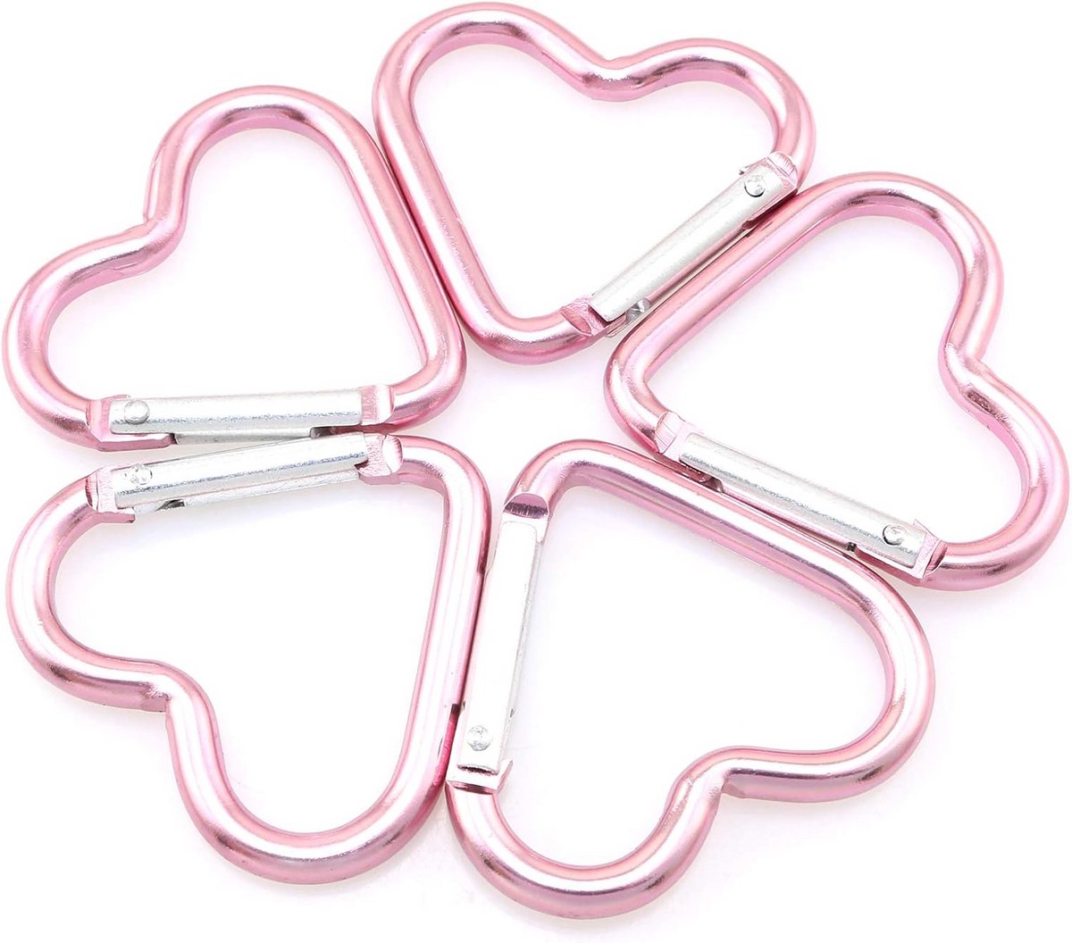 Hartvormige Aluminium Snap Hook Clip Sleutelhouder, Sleutelhanger Clip