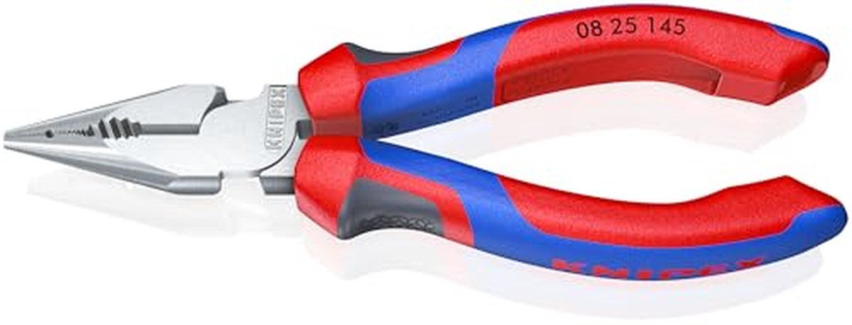 Punt-combinatietang 145 mm - Verchroomd met Meercomponenten Handgrepen