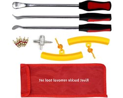 Bandenwisselset - Fiets motor gereedschap - Band reparatie - Met velgenbescherming - 3 stuks - Zwart